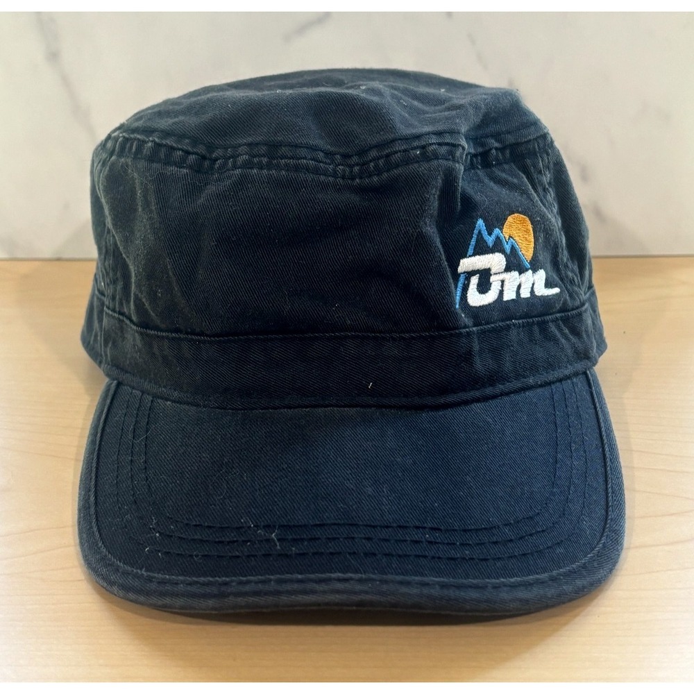 UM Mountain Logo Cadet Hat Black Military Style Adjustable Outdoor Cap Adult